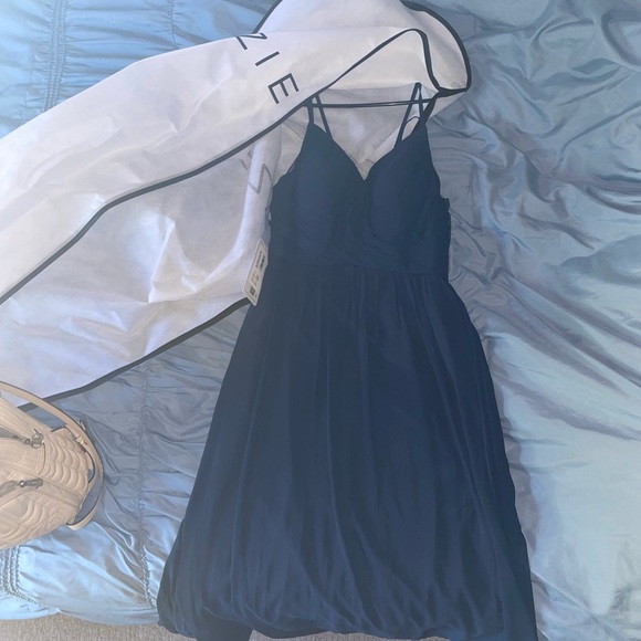 AZAZIE Blake Bridemaid Dress Dark Navy A10 - Picture 7 of 9